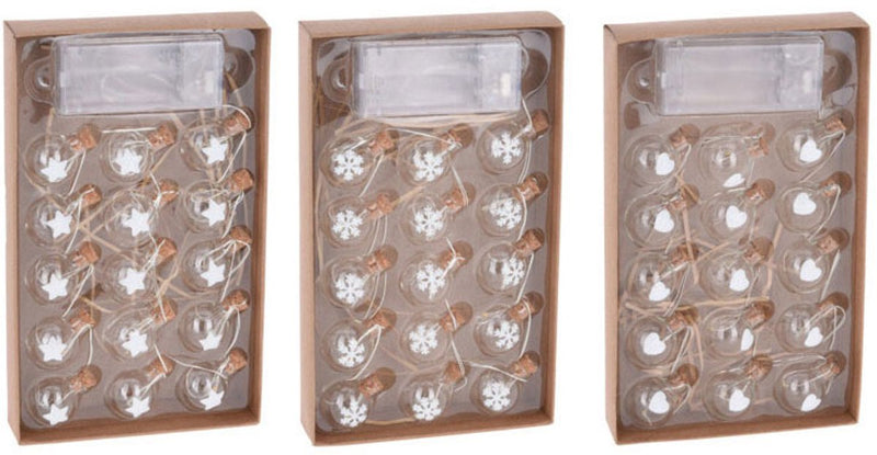 Load image into Gallery viewer, Koopman draadslinger met 15 kerstballetjes led warm white
