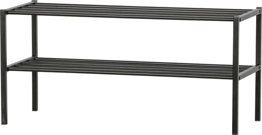 Woood ferro schoenenrek - metaal - zwart - 40x85x35