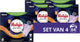 Robijn - wasmiddeldoekjes - black velvet - 64 wasstrips - voordeelverpakking