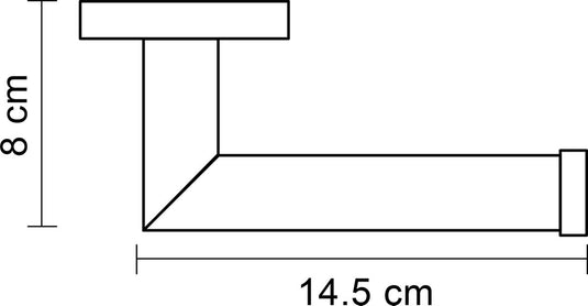 Differnz toiletrolhouder chroom