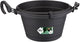Elho green basics hangschaal 28 - bloempot voor balkon buiten - ø 37.0 x h 16.5 cm - living black