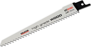 Kreator krt031002 zaagblad - reciprozaag -hard hout - 150 mm - 6 tpi - 2 stuks