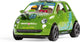 Siku 6506, knutselset style my , fiat 500 adventure, speelgoedauto, metaal kunststof, groen, incl. stickervel