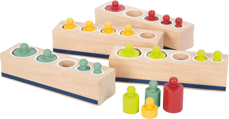 Load image into Gallery viewer, Small foot - houten puzzel grootte sorteren
