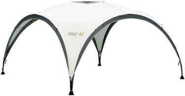 Coleman event shelter l partytent - shelter tent 3.65 x 3.65 meter - 100% waterdicht - eenvoudig opzetten - aerodynamisch design - uvguard technologie biedt spf 50 zonbescherming - met mesh pocket - tuintent incl. opbergzak - groen grijs