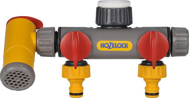 Hozelock 2-weg waterverdeler met aftapkraan