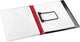 Jalema rapportmappen djois 24 x 31,5cm rood insteekhoes clip capaciteit 15cm