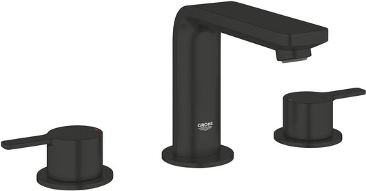 Grohe lineare new m-size driegats wastafelmengkraan – met trekwaste – ecojoy – fastfixation – matte black