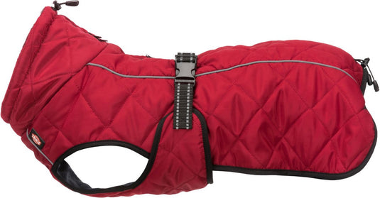 Trixie hondenjas minot rood - gewatteerd fleece, reflecterende strepen, 30 cm