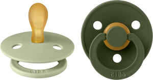 Bibs fopspeen - symmetrisch - 2 stuks - 0-6 mnd - sage hunter green
