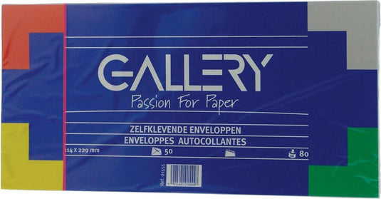 Gallery enveloppen met stripsluiting 114 x 229 mm