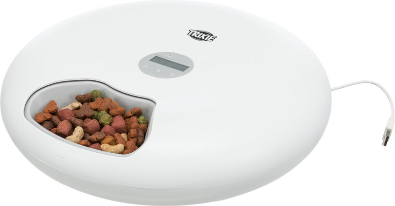 Load image into Gallery viewer, Trixie voerautomaat tx5+1 6 maaltijden 180 ml wit
