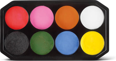 Snazaroo 1172015 schminkset 8 kleuren 18ml – professionele face paint kit – waterbasis, huidvriendelijk afwasbaar