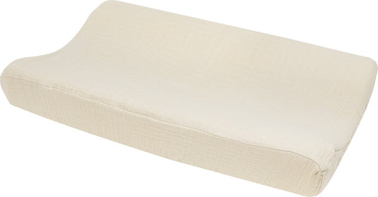 Meyco baby uni aankleedkussenhoes - pre-washed hydrofiel - soft sand - 50x70cm