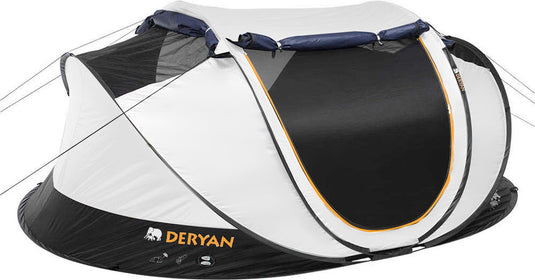 Deryan luxe cocoon pop up tent - 2000mm - uv 50+ - 2 persoons - cream