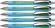 Schneider schrijfwaren schneider balpen - slider rave - penpunt xb - schrijfbreedte 1,4mm - schrijfkleur groen - 5 stuks - s-132504-5