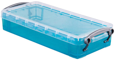 Really useful box 0 | 55 liter | transparant helblauw