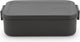 Brabantia make take lunchbox broodtrommel - medium - kunststof - dark grey