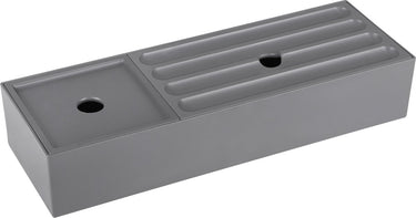 Differnz lade organizer met deksel â€“ schuiflade opberger â€“ opbergbakjes â€“ kunststof sorteerbakjes â€“ 32 x 11 x 6 cm â€“ grijs