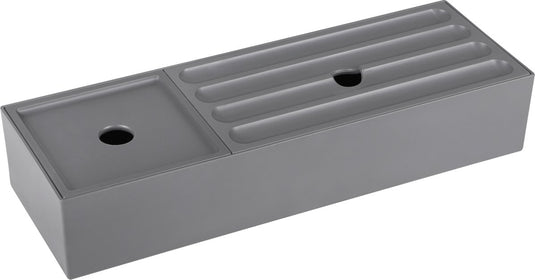 Differnz lade organizer met deksel â€“ schuiflade opberger â€“ opbergbakjes â€“ kunststof sorteerbakjes â€“ 32 x 11 x 6 cm â€“ grijs