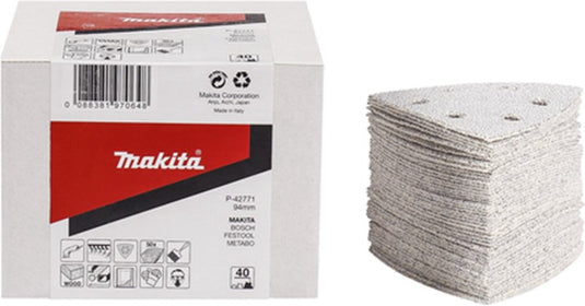 Makita p-42802 delta schuurvel 3-k 94mm a100 velcro 50 stuks