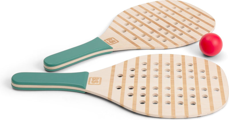 Load image into Gallery viewer, Bs toys houten padel-rackets - padelrackets - padel rackets kinderen - buitenspeelgoed voor kinderen - educatief speelgoed - cadeau kind - houten speelgoed - buiten speelgoed - strandspeelgoed - sport
