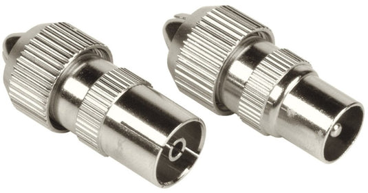 Hama coax-set metaal connector koppeling schroefbaar