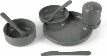 Dantoy kinderservies olijfgroen, 7dlg.
