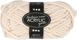 Creativ company creotime acrylgaren beige 35 m. 50 gram