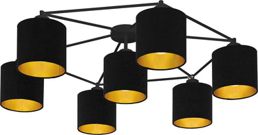 Eglo staiti plafondlamp - e27 - ø 84 cm - zwart goud