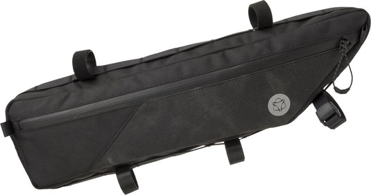 Agu bikepacking tube frametas venture extreme - fietstas voor frame - zwart - reflecterend - 3l - waterafstotend - eenvoudige montage