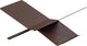Woood brook boekenstandaard liggend - metaal - donkerbruin - 12x29x17 cm