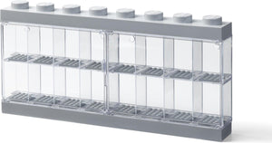 Lego - vitrine minifigure 16 - kunststof - grijs