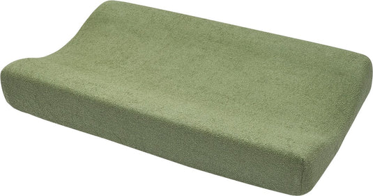 Meyco baby uni aankleedkussenhoes - badstof - olive green - 50x70cm
