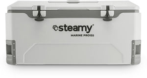 Steamy marine pro 155 - grote koelbox - maritieme koelbox - 155 liter - frigobox - wit