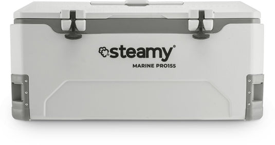 Steamy marine pro 155 - grote koelbox - maritieme koelbox - 155 liter - wit