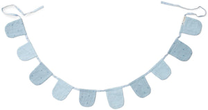 Little dutch slinger met vlaggetjes - blauw- essentials