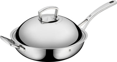 Wmf multiply - wokpan - ø 32 cm - rvs - met deksel - geschikt voor inductie