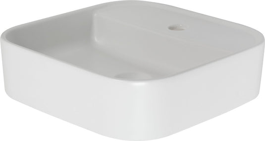 Plieger fresno opbouwwastafel - met kraangat - 42 cm x 42 cm - mat wit