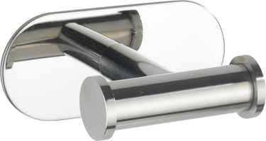 Wenko turbo-loc® dubbele handdoekhaak orea duo rvs glanzend - wandhaak - handdoekhouder - bevestigen zonder boren - zelfklevend - 10 jaar garantie