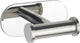 Wenko turbo-loc® dubbele handdoekhaak orea duo rvs glanzend - wandhaak - handdoekhouder - bevestigen zonder boren - zelfklevend - 10 jaar garantie