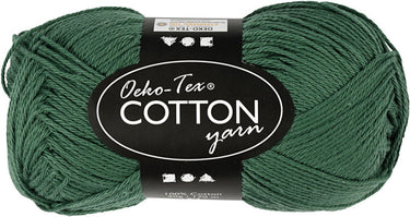 Creativ company katoengaren, donkergroen, 50gr, 170m