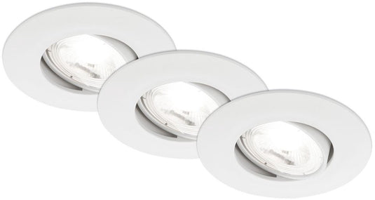 Briloner kulana a - ultra efficient inbouwspots - 3 stuk - 9cm - wit