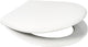Plieger smart toiletbril - universele vorm wc bril - thermoplast - wit - met deksel - softclose - quick release - kunststof bevestiging