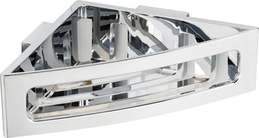 Wenko turbo-loc bralia hoekrek chroom 35x9cm - doucherek - douchemand - bevestigen zonder boren - zelfklevend