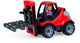 Lena speelgoed heftruck met pallet - truckies - kunststof - rood.