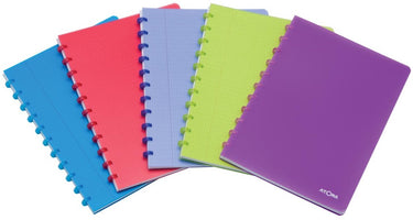 Atoma trendy schrift - a4 - 144 bladzijden - geruit 5 mm - geassorteerde kleuren - 1 stuk
