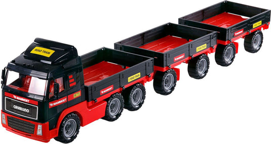 Cavallino mammoet vrachtwagen met dubbele aanhanger, schaal 1:16