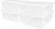 Iris cristalbox opbergbox - 28l - kunststof - transparant - set van 4