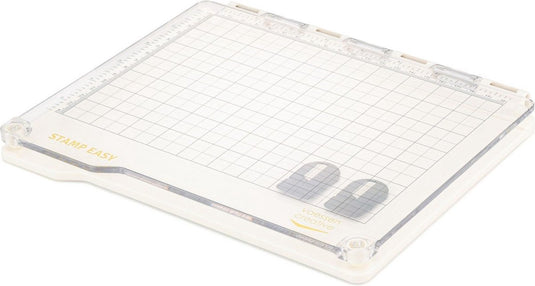 Vaessen creative stempelhulp - stamp easy - 22 x 16,6 cm - magnetisch - antislip